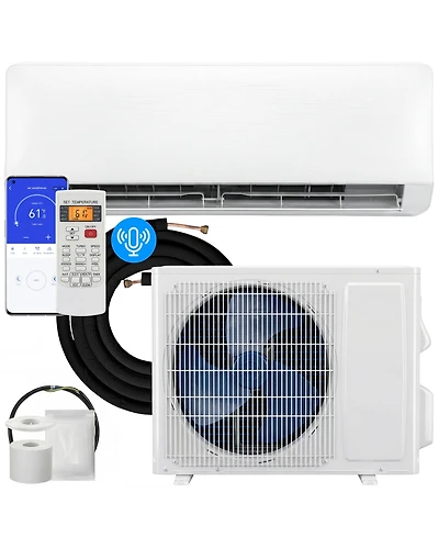 Homcom 12000 Btu Mini Split Air Conditioner, 22 SEER2 Wifi Enabled Ac Unit