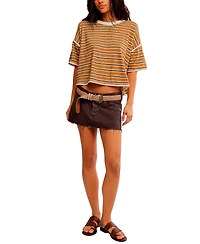 Free People Women's Lainey Low-Rise Mini Skirt