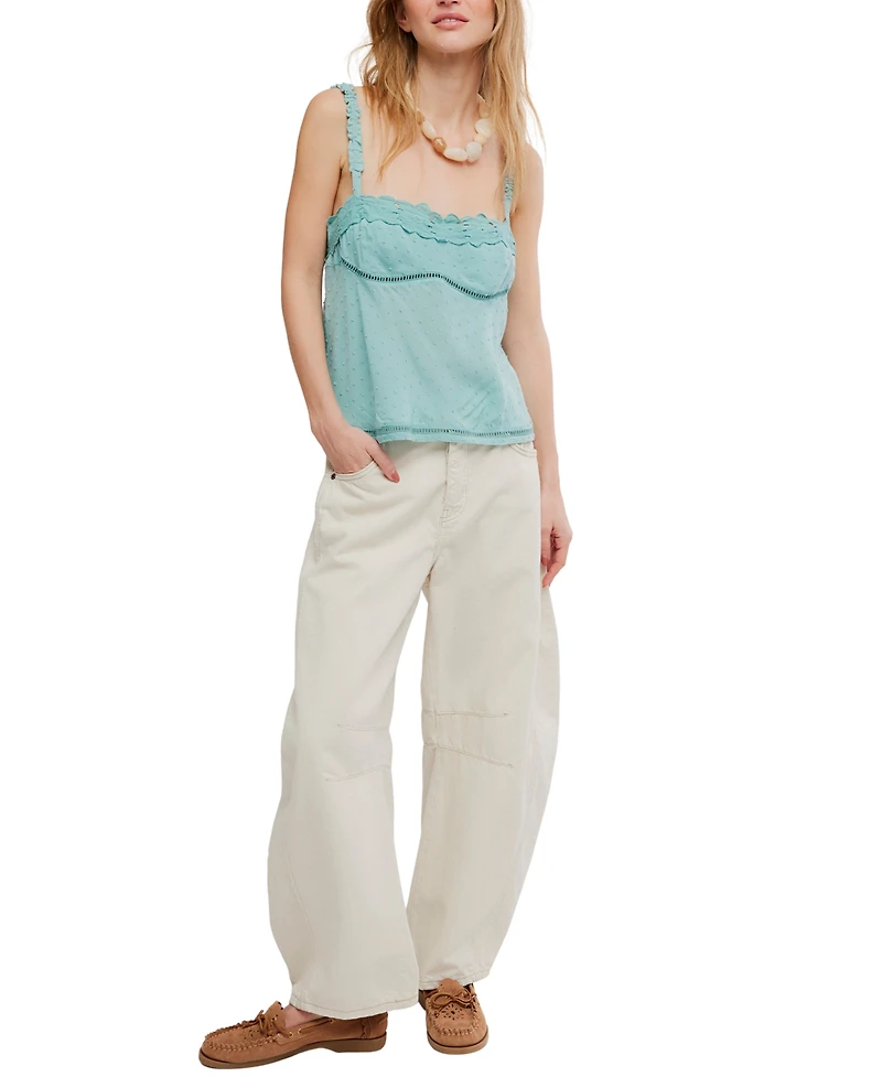 Free People Women's Viscose Little Love Tank Top