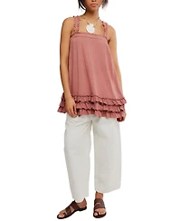 Free People Women's Cotton-Blend Spring Tide Tunic Top