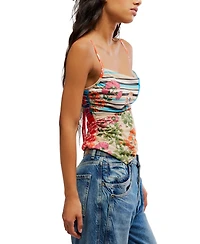 Free People Women's Estella Square Neck Asymmetric Tank Top