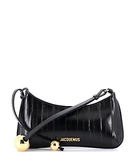 Pre-Owned Jacquemus Le Bisou Perle Shoulder Bag Eel Skin
