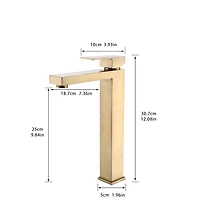 Phying Bathroom Faucet, Brushed Faucet for Bathroom Sink, Single Hole Bathroom Faucet Modern Single Handle Vanity Basin Faucet