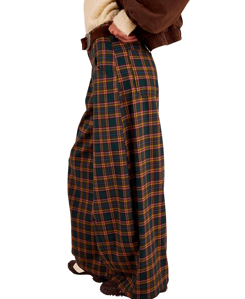 Free People Women's About It Baggy Wide-Leg Trousers
