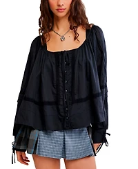 Free People Women's La Lune Scoop Neck Top