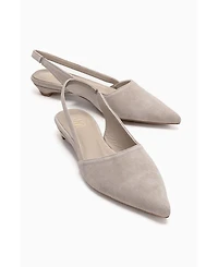 Forever & Always Women's Shoes Berlina Leather Slingback Pump