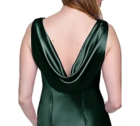 Eliza J Women's Sleeveless Cowl Neck Ball Gown