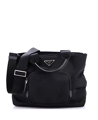 Pre-Owned Prada Medium Front Pocket Padded Tote Tessuto