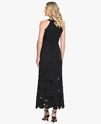 Betsy & Adam Women's Halter Neck Sleeveless Midi Dress