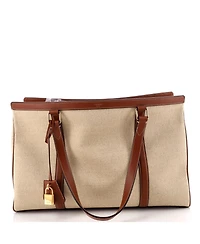 Pre-Owned Celine Medium Cabas 16 Bag Canvas with Leather