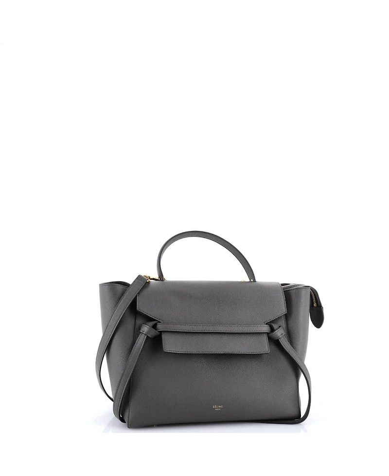 Pre-Owned Celine Mini Belt Bag Textured Leather