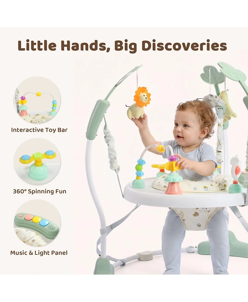 Kinder King Toddler Activity Center, 360degree(s) Rotating Seat and Adjustable Heights
