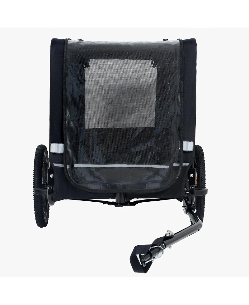 Streamdale Furniture Extra Large 2 in 1 Pet Bike Trailer and Stroller Holds Up to 88 lbs