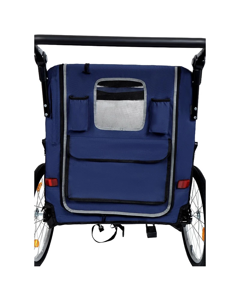 Streamdale Furniture 2-in-1 Pet Bike Trailer and Stroller - Holds Up to 100 lbs