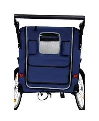 Streamdale Furniture 2-in-1 Pet Bike Trailer and Stroller - Holds Up to 100 lbs