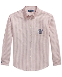 Polo Ralph Lauren Boys' 8-20 Striped Cotton Oxford Shirt