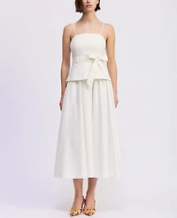 En Saison Women's Samantha Corset Mixed Media Dress