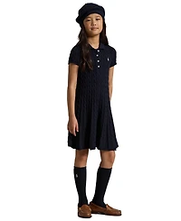 Polo Ralph Lauren Big Girls Cable-Knit Cotton Sweater Dress