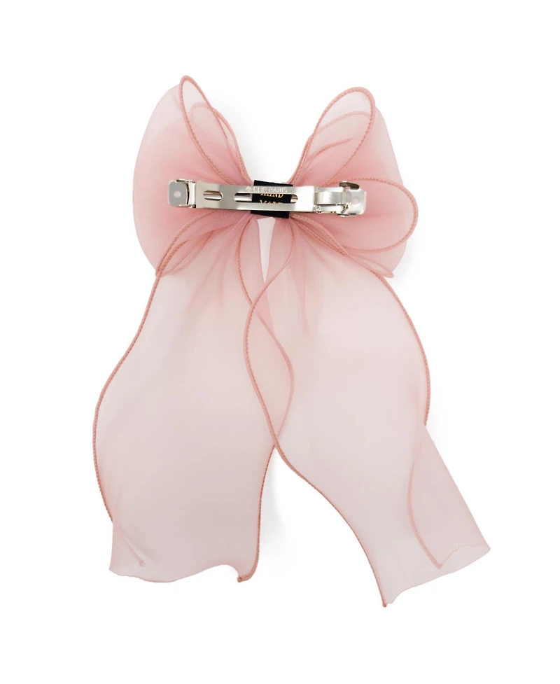 Puttisu Girls Organza Large Bow Clip Gift Set with Tin Case