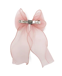 Puttisu Girls Organza Large Bow Clip Gift Set with Tin Case