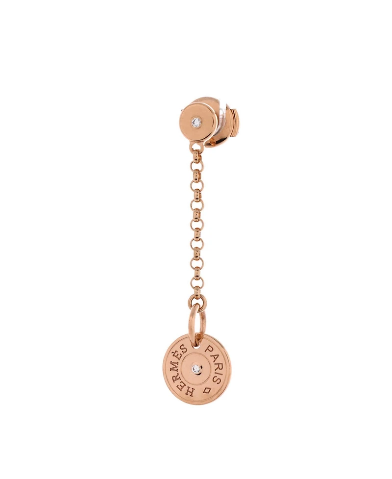 Pre-Owned HERMES Gambade Clou de Selle Earrings