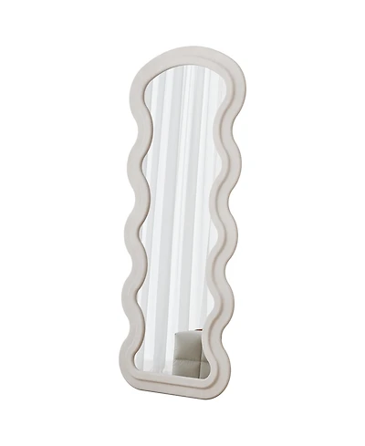 Phying Flannel Full Length Floor Mirror with Stand for Bedroom living room Hanging or Against the Wall