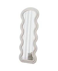 Phying Flannel Full Length Floor Mirror with Stand for Bedroom living room Hanging or Against the Wall