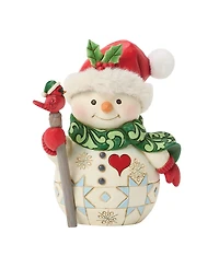 Jim Shore Heartwood Creek Fig Snowman with Bird