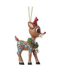 Jim Shore Rudolph with Wreath