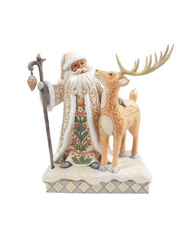 Jim Shore Heartwood Creek Woodland Santa with Deer Figurine
