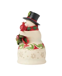 Jim Shore Heartwood Creek Fig Snowman Garland Cardinal