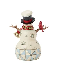 Jim Shore Heartwood Creek Snowman with Cardinal Figurine
