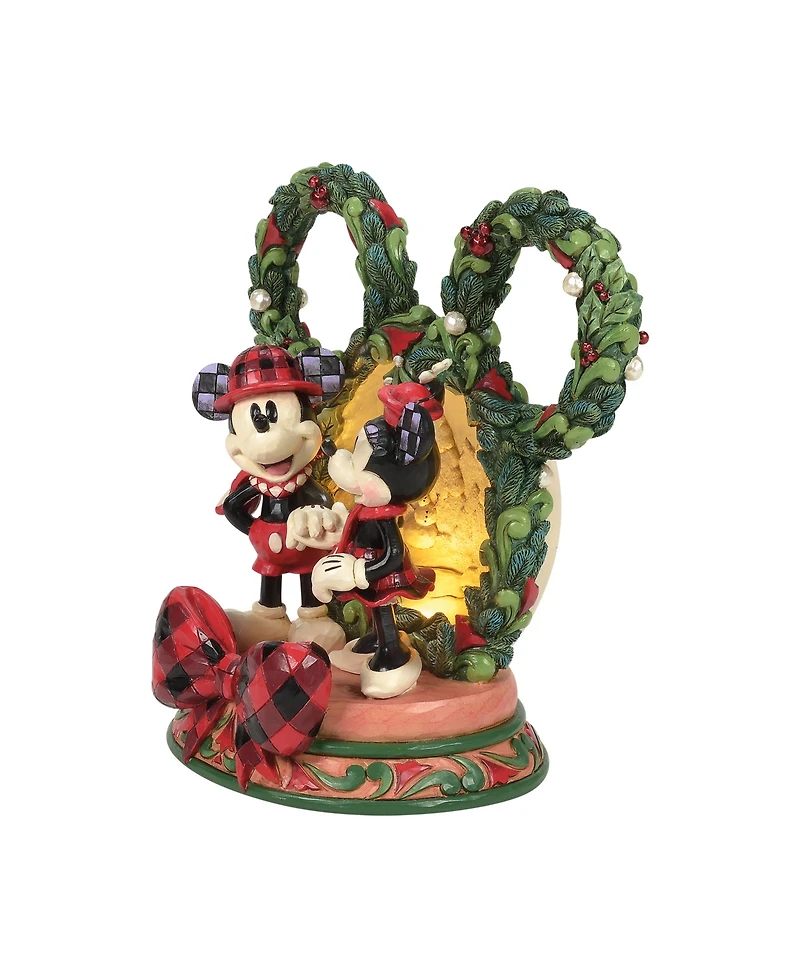 Jim Shore Disney Traditions Fig Mickey Minnie Holiday