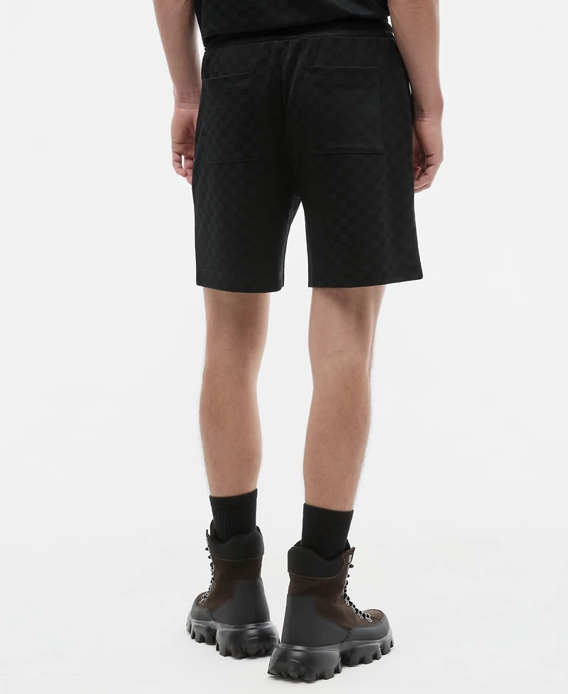 Mode of One Men's Solid 7" Checkered Tricot Shorts, Macy's Exclusive