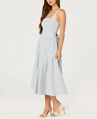 Astr the Label Women's Vinya Square-Neck A-Line Midi Dress
