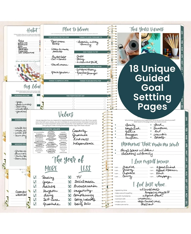 Gnuadz 2026 Planner Weekly Monthly Agenda Stickers Bookmark