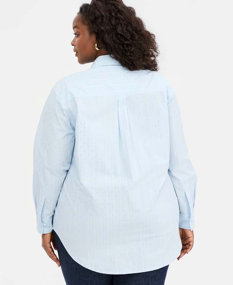 I.n.c. International Concepts Plus High Low Shirt, Macy's Exclusive