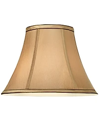 Springcrest Set of 2 Bell Lamp Shades Small 6" Top x 12" Bottom x 8.5" High Spider Replacement Harp and Finial Fitting