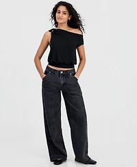 Just Polly Juniors' Asymmetrical Cropped Top