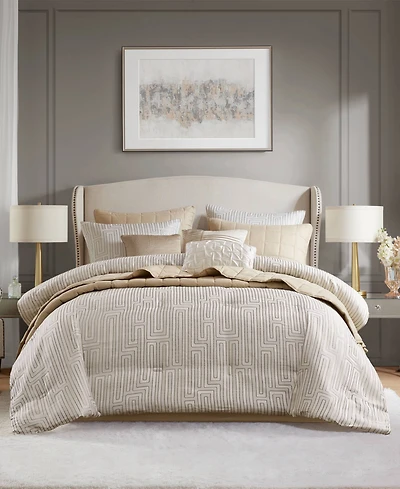 Madison Park Royce Luxury Jacquard 10-Pc. Comforter Set, California King
