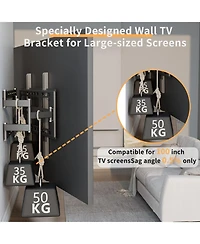 Unho Full Motion Tv Wall Mount for 55-100 Inch Tvs Heavy Duty Articulating TV Bracket Max Vesa 800x600mm 264lbs Capacity