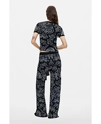 Desigual Women's Printed Knit Trousers