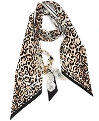 Bcbg Leopard Striped Twilly Scarf Set