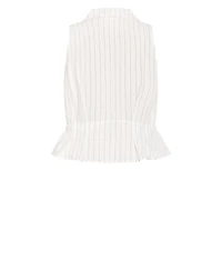 City Chic Women's Eva Stripe Relaxed Vest