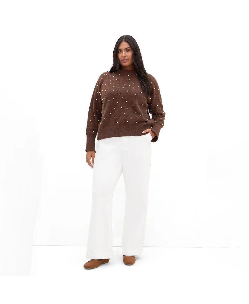 City Chic Plus women Pearl Gate Jumper