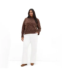 City Chic Plus women Pearl Gate Jumper