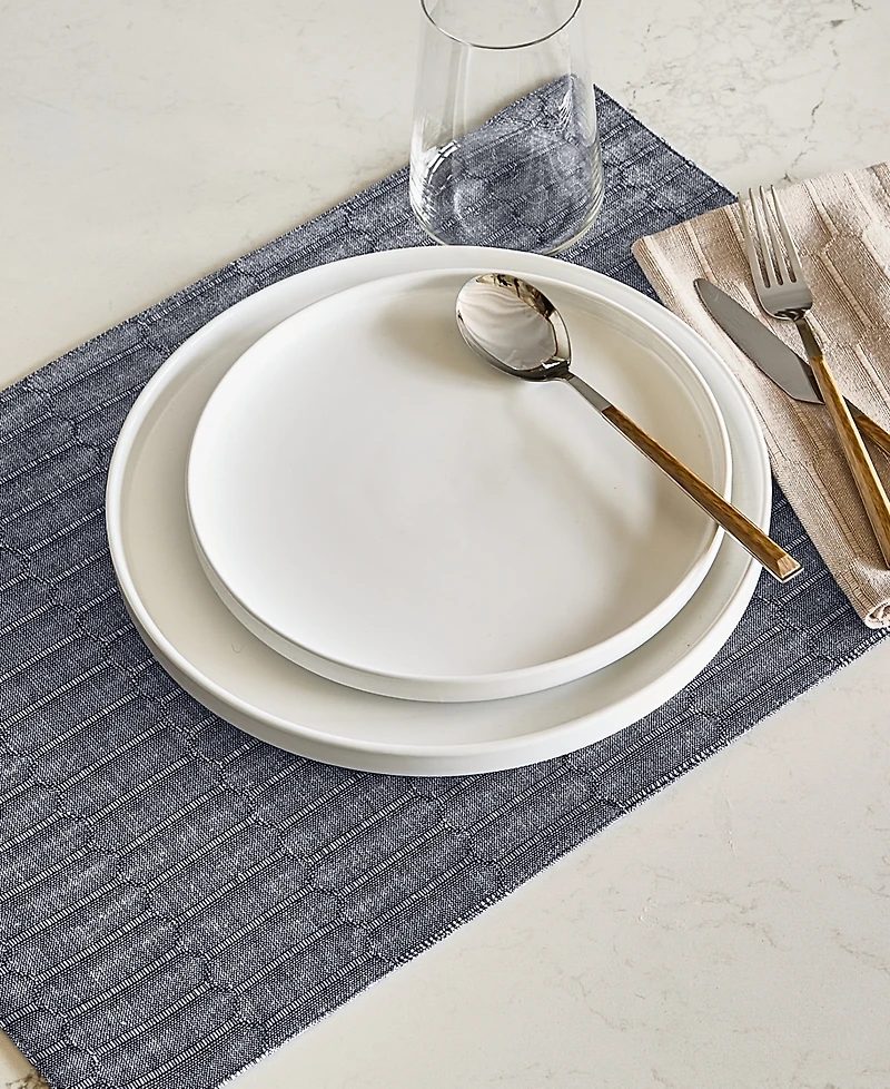 The Cellar Cotton Tile Placemats, Set of 4, Macy's Exclusive