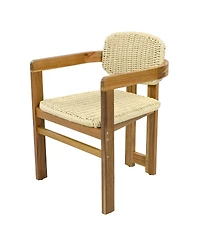 Streamdale Furniture 2-Piece Woven Rattan Outdoor Accent Chair Set