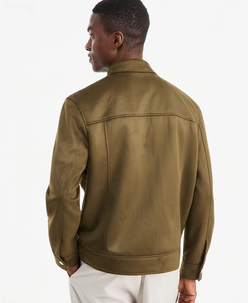 Alfani Men's Two Pocket Faux Suede Jacket, Macy's Exclusive