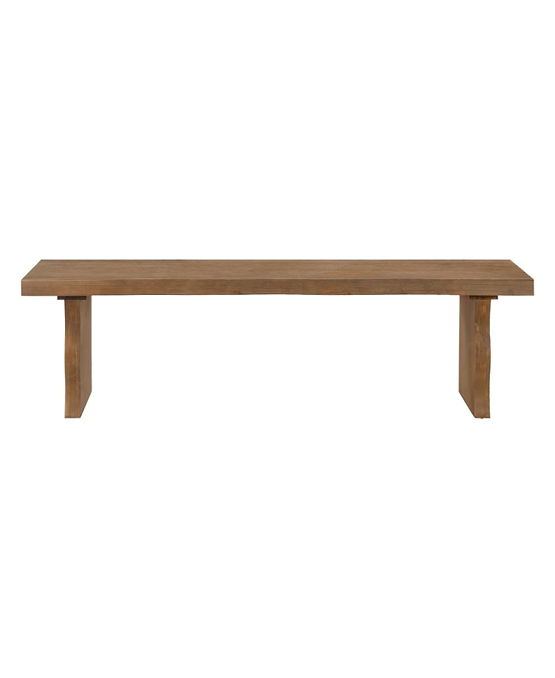 Streamdale Furniture 62.9'' Solid Wood Indoor Dining Bench, Seats 3